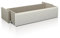 duehome | Ausziehbare Vorderschublade, Schublade für Bettkasten, weiß, Maße: 137 cm (L) x 27,5 cm (H) x 47,5 cm (T)