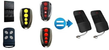 T11 - LOT 2 TELECOMMANDES ETDOOR Compatible Thor, MAGUISA, BRICO TX4, Porte DE Garage Turia Paris/Porte de Garage