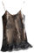 Hamthuit Damen-Tanktop mit Spitze, V-Ausschnitt, ärmellos, Satin, Seide, Tank-Top, Sommer, Schwarz , Small
