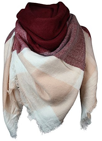 Glamexx24 XXL Schal Kuschelige, warme und wunderschöne Damen Poncho Schal mit verschiedenen Muster Schal Poncho