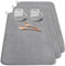 3 Pcs XXL Microfiber Dish Drying Mats,24×17 inch Absorbent Drainer Mat,Large Size Dish Draining Pad for Coffee,Rack,Under Sink,Countertops(Grey)