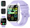 CASCHO Smartwatch Damen Herren mit Telefonfunktion, 1,96 Zoll Touchscreen Fitnessuhr, IP68 Wasserdicht Fitnessuhr mit Herzfrequenzmonitor Schlafmonitor Schrittzähler, Sportuhr für iOS Android