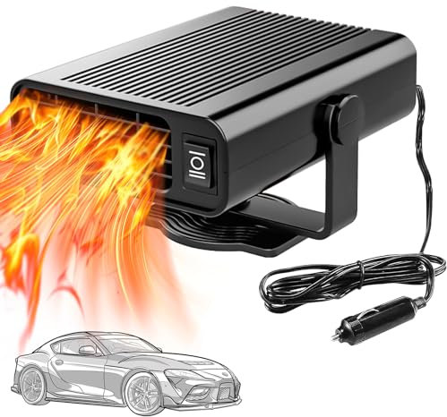 AOUZOVLI 12v Heizung,Auto Heizung,Akku Heizung Auto,2 in 1 Heizung Und Kühlung Car Defroster,Tragbare Auto Heizung,150W Autoheizung Mit Zigarettenanzünder,Autoheizung 12v,Heizung Auto(Schwarz)