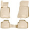 OMAC Gummimatten Fußmatten kompatibel mit BMW X1 E84 2009-2015 TPE Automatten Beige 4X