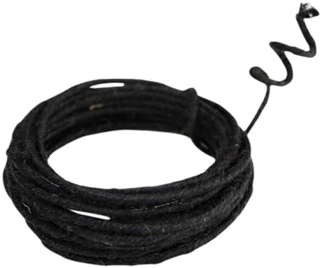 MÉGACRÉA Cordon de Jute armée Noir 0,2 cm x 3 m