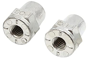sourcing map 2 stücke Zinklegierung Positive Negative Batteriepolklemmen Adapter für Auto