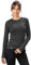 ALPIN LOACKER 100 Merino Langarmshirt Damen 230g/m2 I Feinste Merinowolle Unterwäsche I Langarm Wandershirt für Outdoor und Sport, Grau M