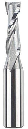 SpeTool Spiral Router Bits with UpCut 3/8 inch Cutting Diameter, 1/2 Inch Shank HRC55 Solid Carbide CNC End Mill for Wood Small Cut, Carving