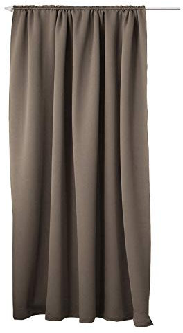 Laneetal Verdunkelungsgardine mit Kräuselband 1 Stück Vorhang Blickdicht Verdunklungsvorhang in Taupe 135x245 cm Thermovorhang für Schlafzimmer Gardine Lichtundurchlässig