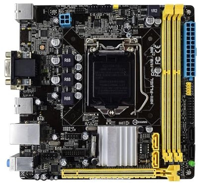 QWEOWW Scheda Madre del Computer Fit for ASUS H81I-PLUS/BM1AD1/DP_MB Supporta la Scheda Madre Intel H81 i3 4130 DDR3 Mini-ITX LGA 1150 for 4160 4170 4330 4340 4370 4370T