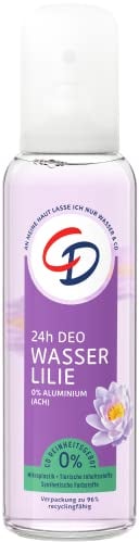 CD Deo Zerstäuber 'Wasserlilie', 75 ml, Deodorant ohne Aluminiumsalze, 24 h langanhaltender Schutz, für empfindliche Haut geeignet, vegane Körperpflege