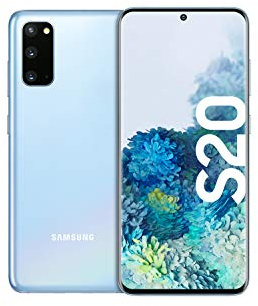 Samsung Galaxy S20 Smartphone Bundle (15,83 cm) 128 GB interner Speicher, 8 GB RAM, Hybrid SIM, Android inkl. 36 Monate Herstellergarantie [Exklusiv bei Amazon] Deutsche Version, cloud blue
