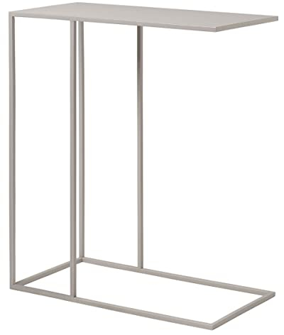 blomus Beistelltisch FERA | Mourning Dove | 50L x 25B x 58H cm | Sofatisch Grau | Kaffeetisch aus Stahl für Flur, Wohnzimmer, Schlafzimmer, Büro