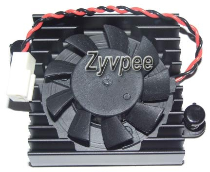 Zyvpee® Heat Sink Fan for Dahua DVR, HDCVI Camera Cooling, HD DVR Motherboard BGA Cooler, 5V 2Wire, Size:45x45x13mm, 5.5cm Hole Size