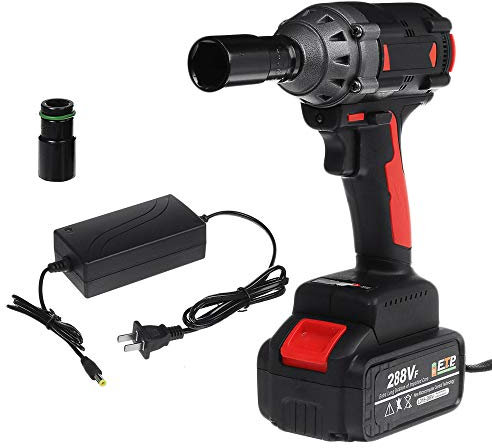 Max 600 N.M Avvitatore Impulsi Senza Spazzole Cacciavite Elettrico Ricaricabile Utensile Elettrico con Custodia per Caricabatteria al Litio