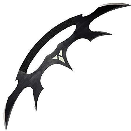 Fort Carbon Steel Halbmond Klinge Echt Metall Handgemachte Katana Cosplay Schwert Edelstahl Spiel Schwert