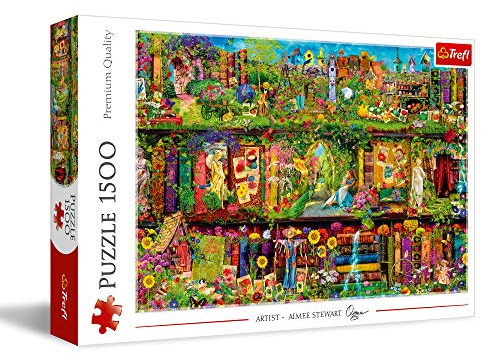Trefl, Puzzle, Die märchenhafte Bibliothek, 1500 Teile, Premium Quality, für Erwachsene und Kinder ab 12 Jahren