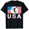 Basketball USA Team Amerikanische Flagge US Basketball Herren Damen T-Shirt