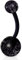 viva-adorno Bauchnabel Piercing Banane Barbell flexibel Kunststoff Glitzer Kugeln Acryl Z319, schwarz