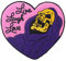 ulricar Live Laugh Love Heart Patch Skeleton Applique Iron On Sew On Skull Heart Patch Sticker for Jackets Jeans Pants Backpacks Clothes, Multicolor, WJH-YF5