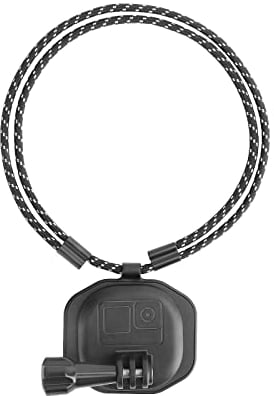 Hensych Magnetic POV Neck Mount Action Camera Holder Chest Body Strap Vlog Snap Mount for Go-Pro Series/for Insta360 Series/for OSMO Action Series,etc Sports Camera,Neck Strap(20~40cm)