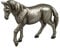 formano Moderne Dekofigur Pferd 18 cm Silber Skulptur Horse reiten