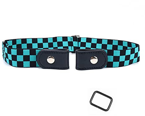 Yurosiay Damen Schnallenfreier Gürtel Ohne Schnalle Elastischer Gürtel Unsichtbarer Gürtel Damen Verstellbarer Keine Schnalle Gürtel Stretch Gürtel Damen für Jeans Hosen Kleid Schwarz