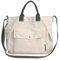 DWDC Canvas Tote Bag Casual Crossbody Bag for Men and Women Multi Pocket Canvas Shoulder Bags for School Shopping Work Travel