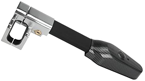 Lenkradschloss mit Alarm, Heavy Duty Auto Lenkradkralle mit 120 dB Alarm und Licht, Einziehbare Auto Diebstahlsicherung mit 2 Schlüsseln für Autos, LKWs, Vans und SUVs