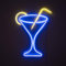 MiniSun | Neon Cocktail Glass LED Light Sign | Light Signs, Home Décor & Improvement Essential
