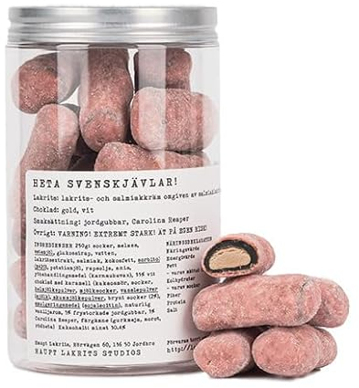 Haupt Lakrits Heta Svenskjävlar, 250g Super Salzig trifft auf super scharf