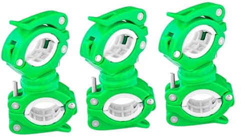 BESPORTBLE 3 Stücke 360 Fahrrad Lenker Taschenlampe Halterung Universal Fahrrad Licht Montage Halterung 360 ° Rotation Gummi Klemme