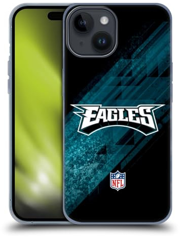 Head Case Designs Offizielle NFL Unschärfe Philadelphia Eagles Logo Gelhülle [Militärischer Schutzgrad] Kompatibel Mit Apple iPhone 15 Und Kompatibel Mit MagSafe