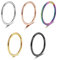 Lantine 5 Stück Nasenpiercing Ring Dünn Scharnier 316L Chirurgenstahl Segmentring Clicker Knorpel Piercing 6mm 20G Nostril Piercing Forward Helix Piercing Schmuck
