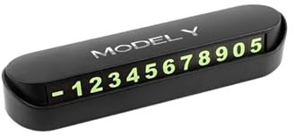 Car Temporary Parking Card Phone Number Card Plate Sticker Accessories，Compatible For Tesla Model X Model S Model Y Model 3 (Color : Model Y)