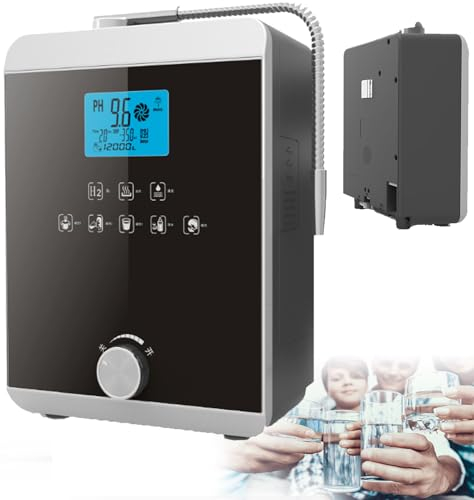 MáQuina Ionizadora y Purificadora de Agua, Ph3.5-10.5 Generador de HidróGeno Purificador, Agua Potable de áCido Alcalino Para Hogar, Con 8000 Litros Por Filtro, 7 Configuraciones de Agua