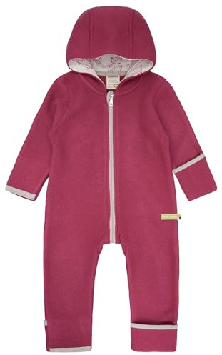 loud + proud Baby - Mädchen Wollfleece, Gots Zertifiziert Overall