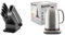 Ninja Foodi StaySharp Knife Block with Integrated Sharpener, 5-Piece Knife Set Includes Chef Knife & Breville Temperature Select Electric Kettle | 1.7 L | 3kW Fast Boil