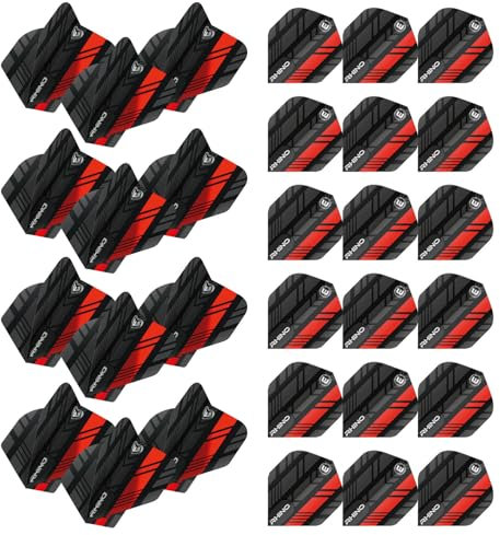 Winmau Rhino Stripe Design Dart Flights, 10 Sets pro Packung (insgesamt 30 Dart-Flights)