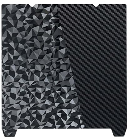 IdeaFormer-3D PEO PET Build Plate for Creality K1 Max, Double Sided Diamond PEO+Carbon Fiber PET Flexible Spring Steel Sheet Plate 310x315mm for Creality K1 Max 3D Printer Platform