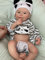 Abenduot Reborn Puppen 18inch 45cm Reborn Volles Silikon Baby Puppe Mädchen Anatomisch Korrekte Realistische Neugeborene Puppe Lächeln Nettes Spielzeug