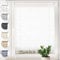 Sonello Plissee Crush Klemmfix ohne Bohren 85cm x 100cm Weiß Faltrollo Plisseerollo Jalousie für Tür & Fenster Blickdicht Sichtschutz Sonnenschutz Fertifplissee Rollo