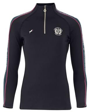 Shires Aubrion Team Womens Long Sleeve Base Layer - Black XXL