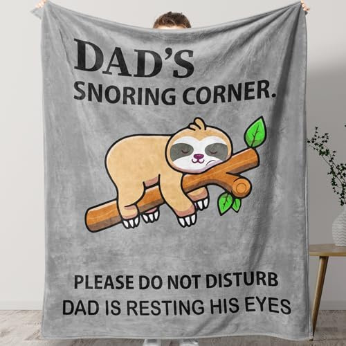 KAAYEE Dad Birthday Gifts, Blanket Dad Gift for Daddy from Daughter | Fathers Day Birthday Christmas Presents for Best Step Dad from Kid Son
