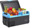 Tecnolove Refrigerador de coche de 20 L, refrigerador portátil de una sola zona de 21 cuartos con evaporador de expansión de soplado, puerta reversible, control LED, refrigeración rápida, 100-240 V CA