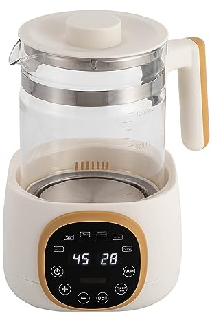 Bollitore con regolazione della temperatura, scaldabiberon con indicatori digitali a LED, 72 ore, 600 W, 1,3 l