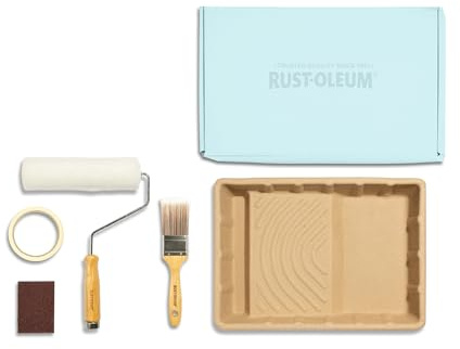 Rust-Oleum Ready to Roll - Eco Paint Kit (Large) - Chalky Wall Paint Soft Blue