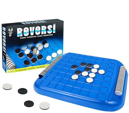 Othello Brettspiel, Schach und Schwarz, umgekehrtes Lernspielzeug für 2 Spieler, lustiges Spiel für die Familie, Puzzle, praktisches Spiel, zeitlose Unterhaltung: für Reisen und