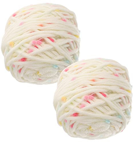 Operitacx 2 Rollen Wollmützenfaden zum Häkeln Schüttgut buntes Garn Stricken vielfältig knitting wool strickgarn Strickwolle für austauschbare Strickwolle häkelgarn selber machen