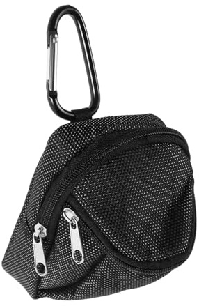 BESPORTBLE Moderne Golftasche für Herren mit Nylon und Metallkonstruktion Multifunktionale Aufbewahrungstasche für Golfbälle mit Reißverschluss und Clip für Golfplatz